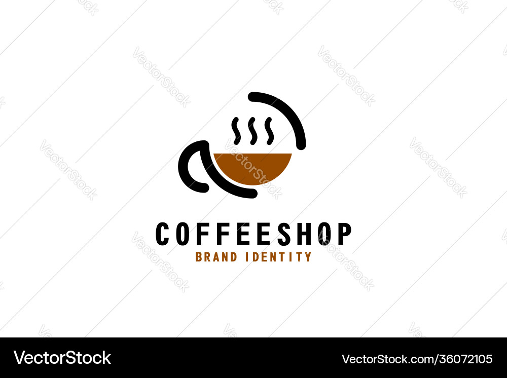 Coffee cup logo Vector Image