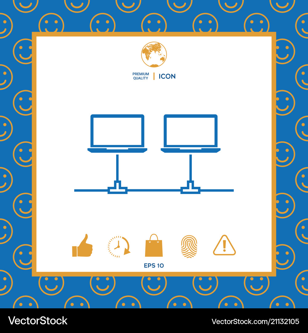 Computer network icon Vector Image