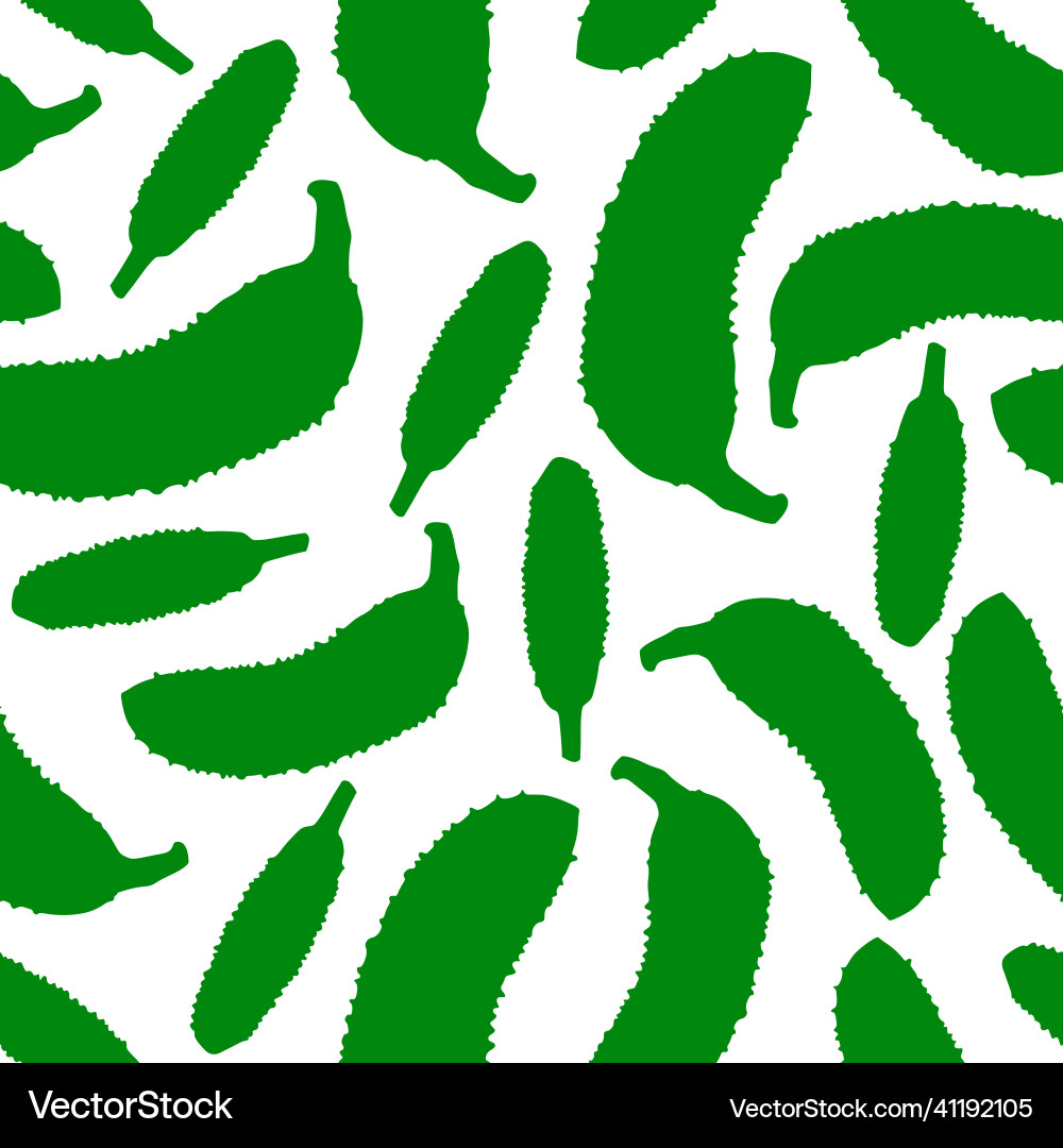 Cucumber pattern seamless vector image