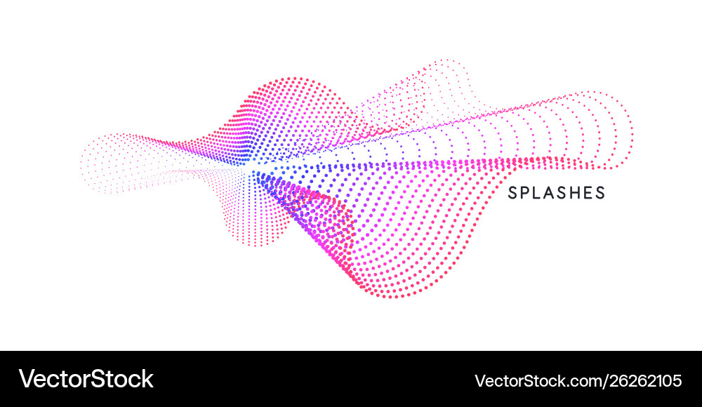 Dynamic Wave Background Vector Image