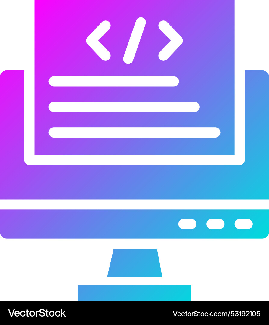 Front end icon design vector image