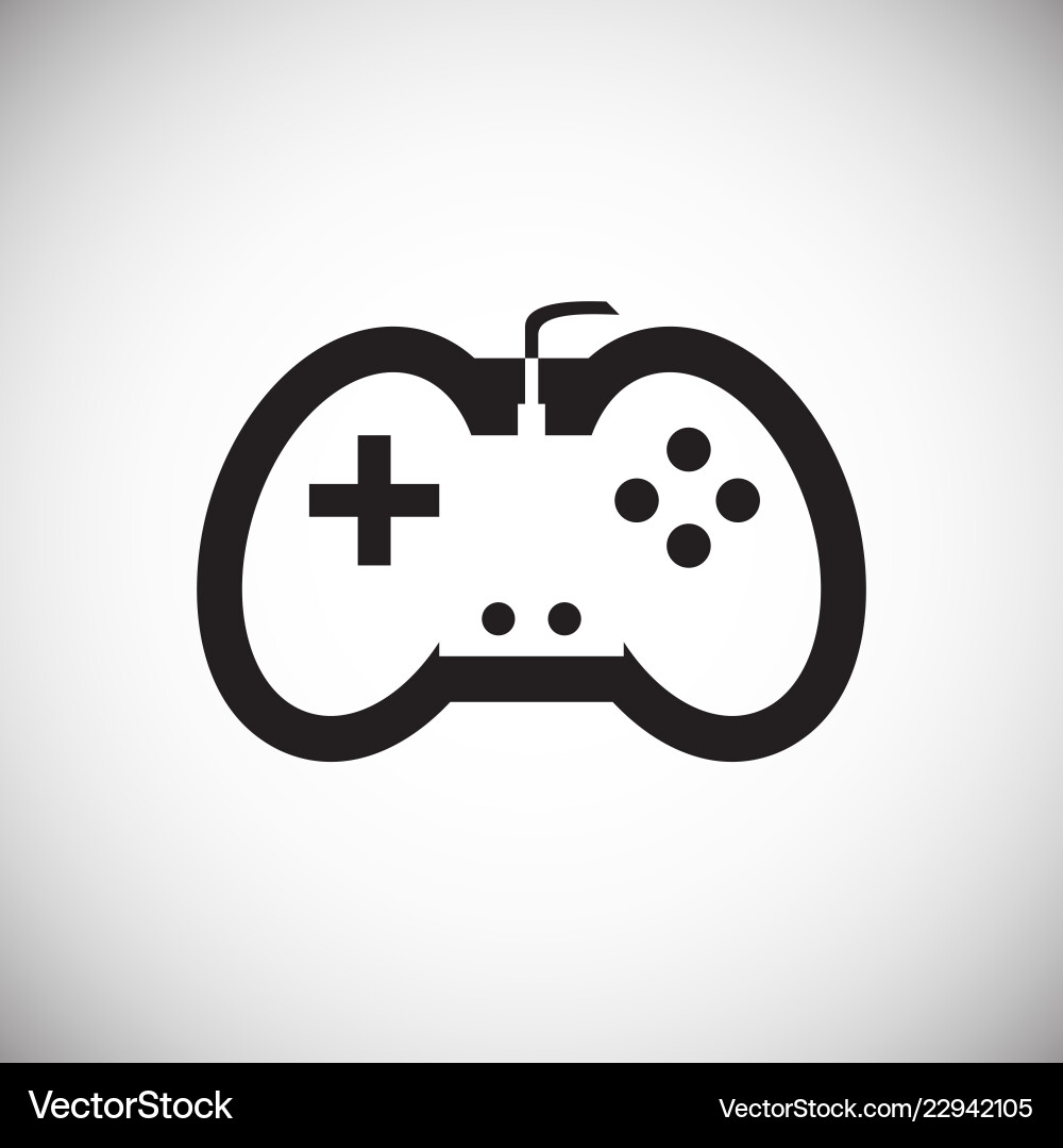 Game console controller on white background Vector Image