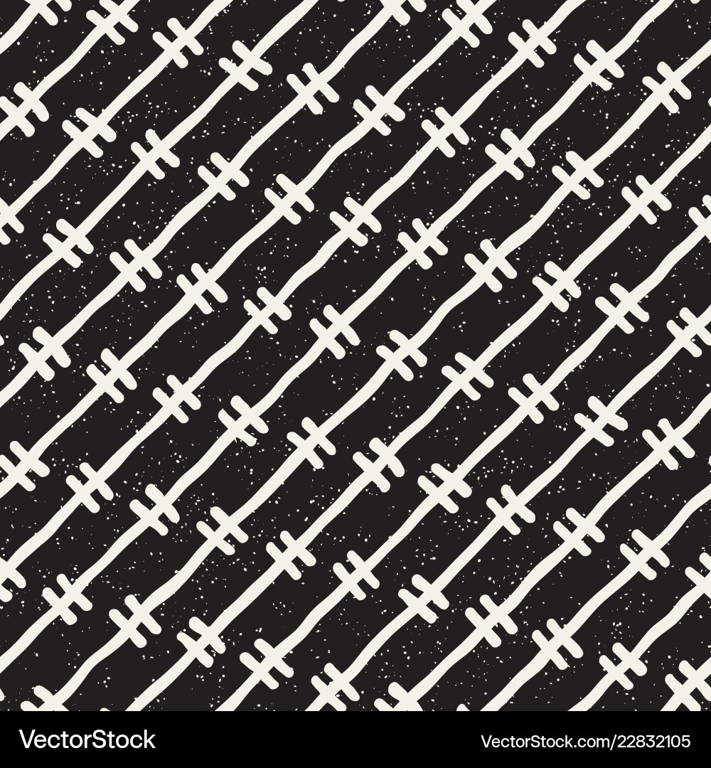 Hand drawn style seamless pattern abstract Vector Image