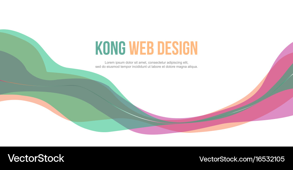 Header website abstract colorful design vector image