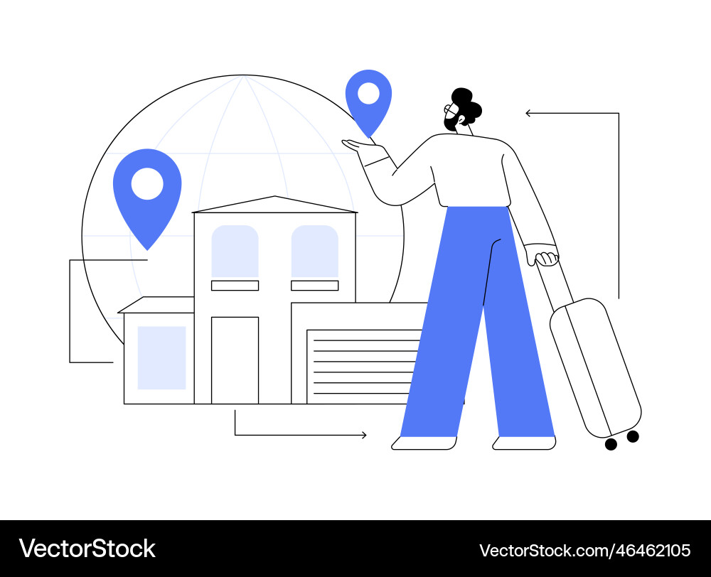 Return migration abstract concept Vector Image