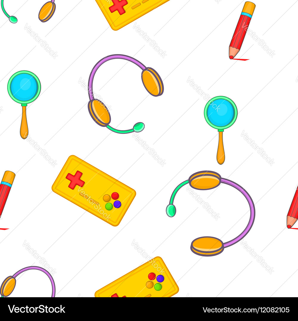 Web communication pattern cartoon style vector image