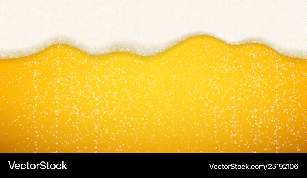 Beer Foam Bubbles Background Royalty Free Vector Image