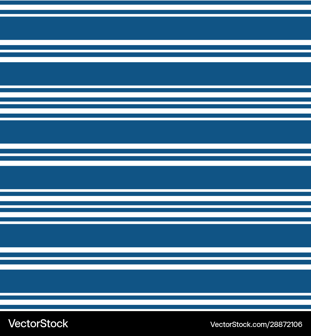 Classic Navy & White Stripe Pattern Vector Image