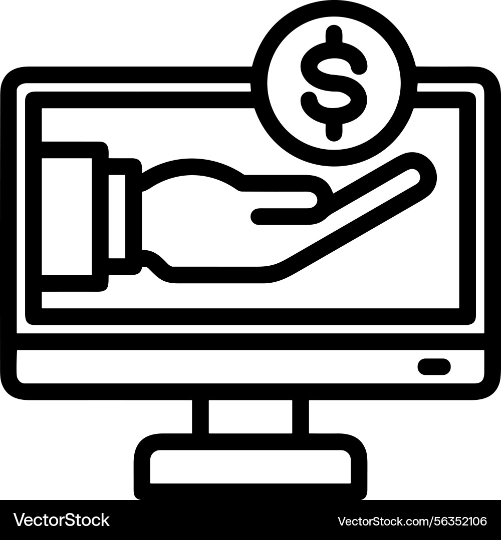 Computer icon symbol image Vector Image