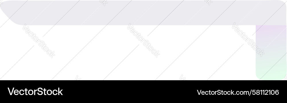 Curved Gradient Arrow – Flow Element Vector Image