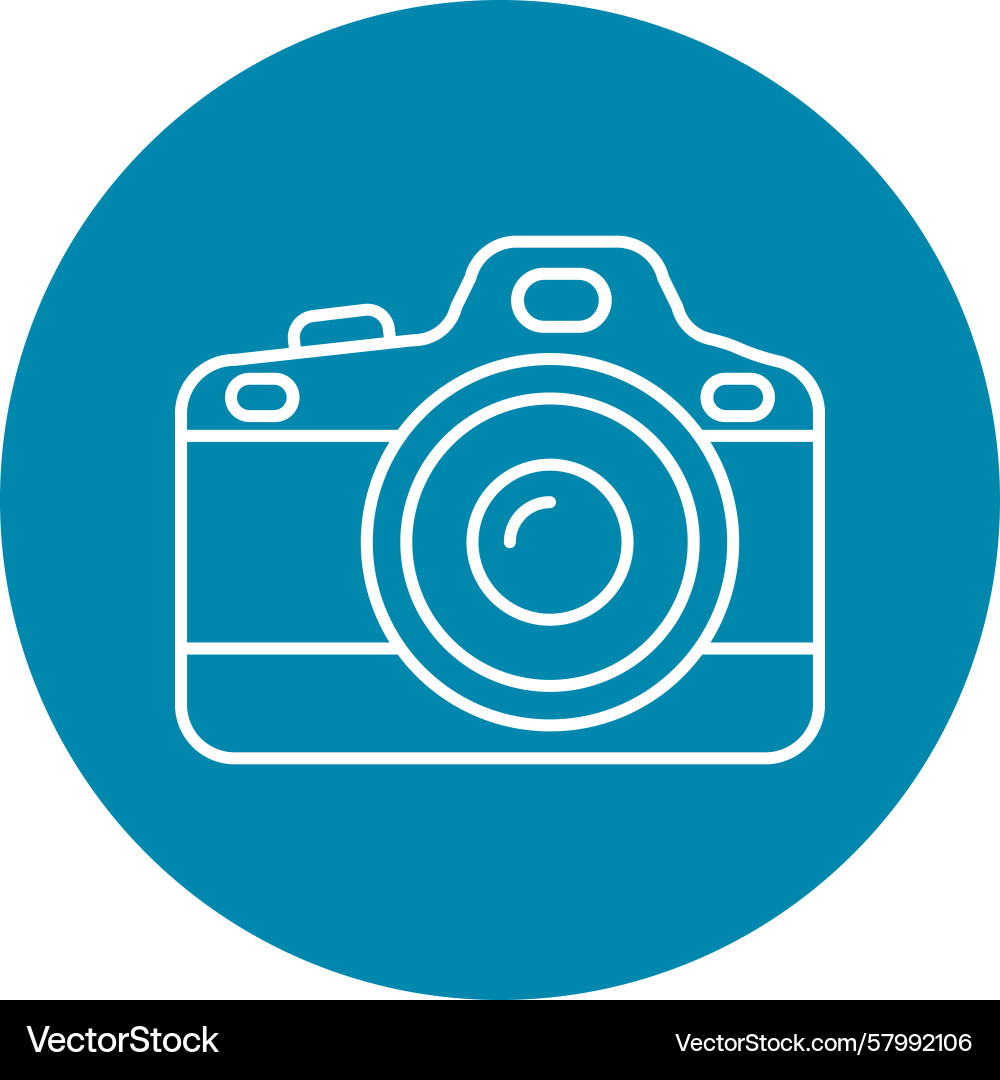 Digital camera line multi circle Vector Image