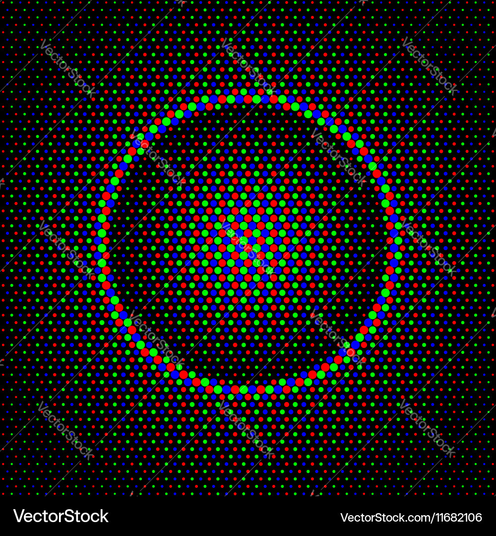 Futuristic Particle Grid Background vector image