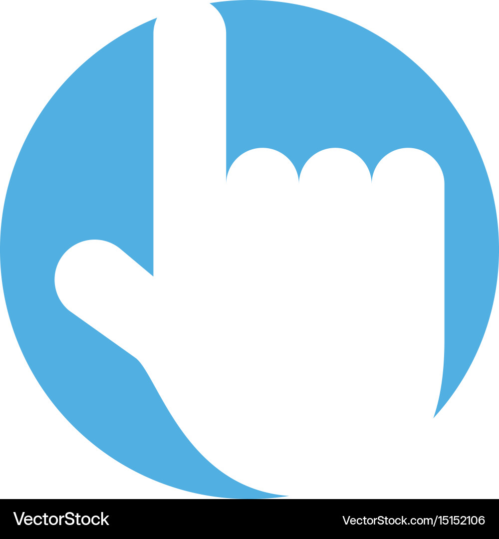 Hand pointer isolated icon vector image