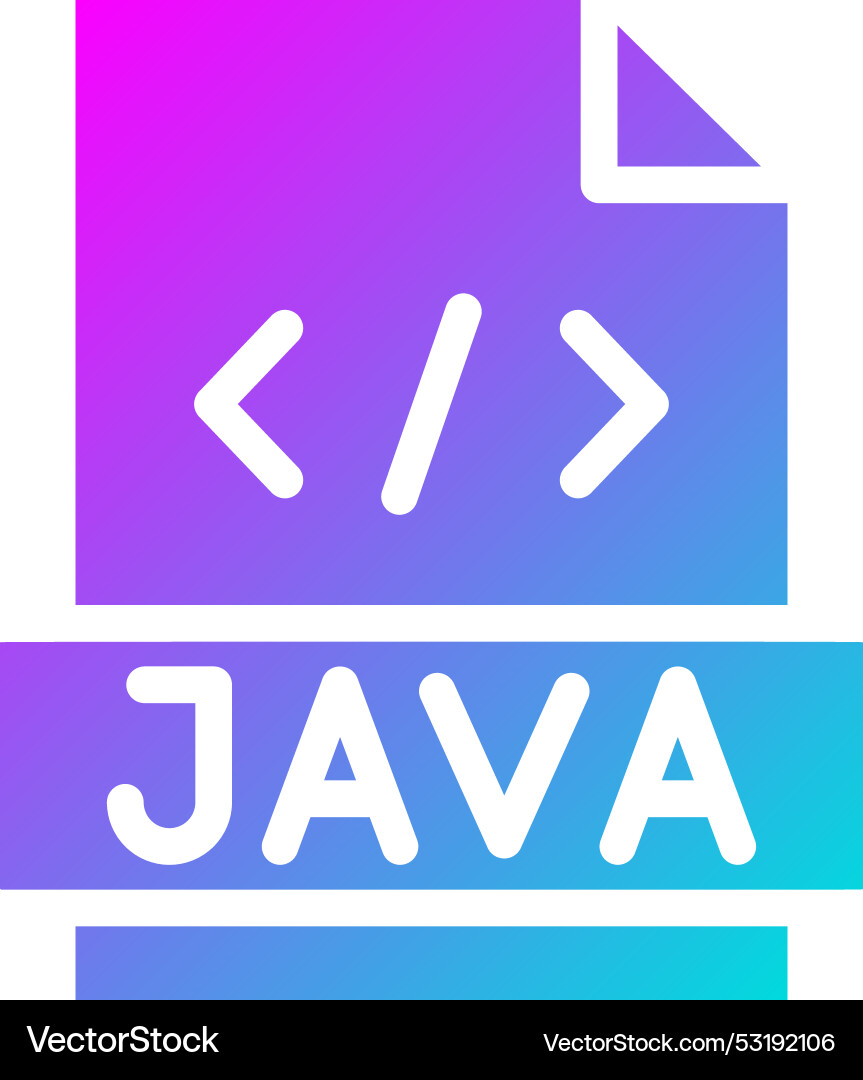 Java icon design vector image