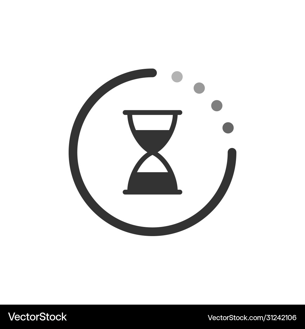 Loading progress or load circle icon vector image