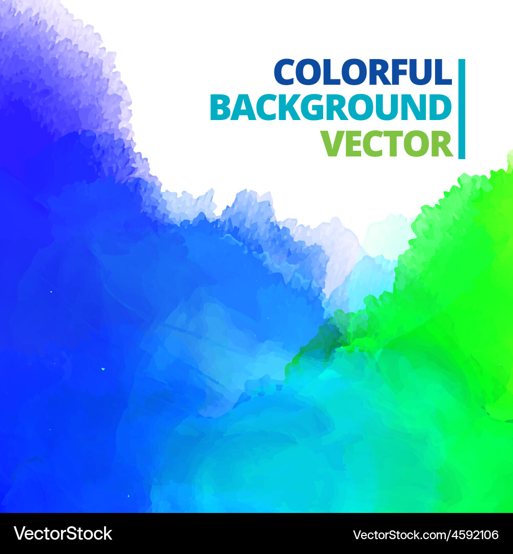Multi-Color Ink Splash Background Vector Image