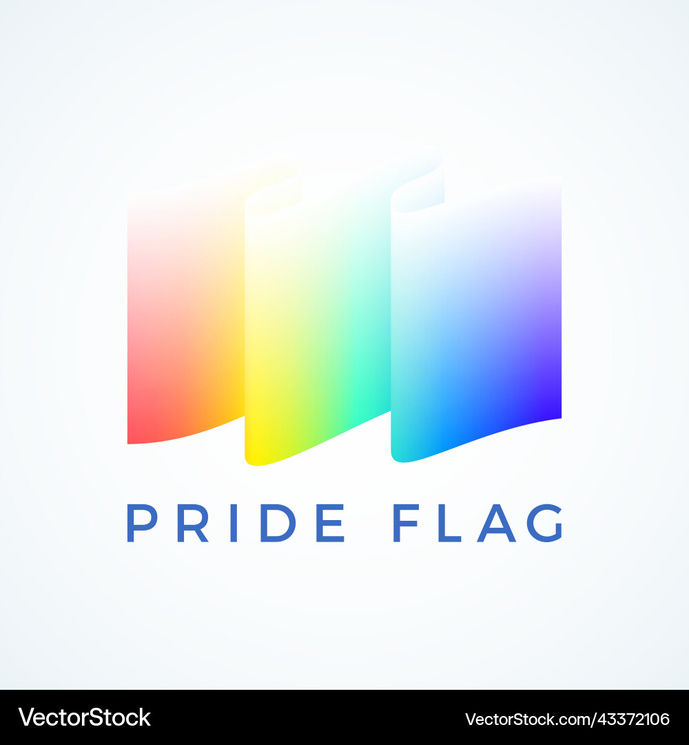 Pride Flag Abstract Gradient vector image