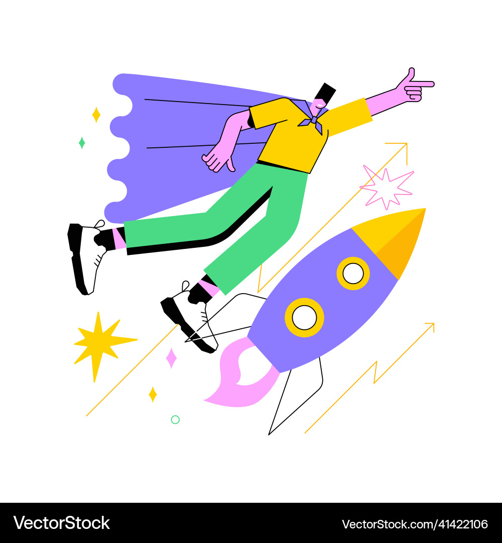 Startup accelerator abstract concept Vector Image