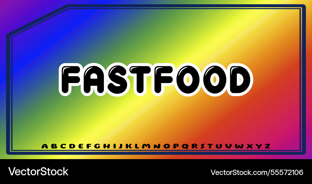 Text effects with editable colors and abstract vector image