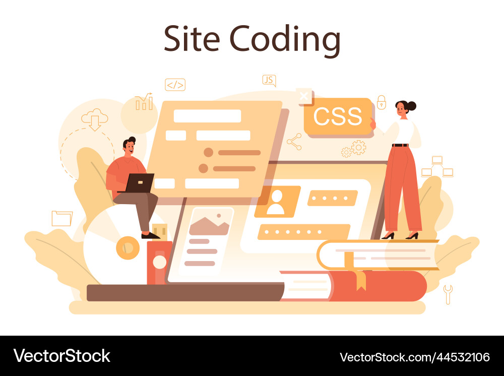 Website development support Website development support vector image