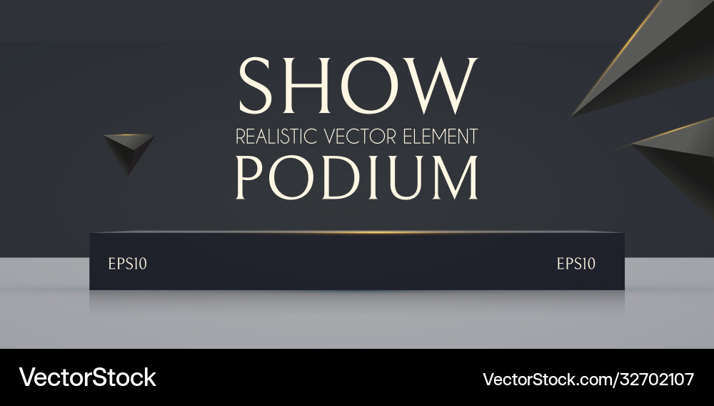 3d podium with soft reflection and flying 3d podium with soft reflection and flying vector image