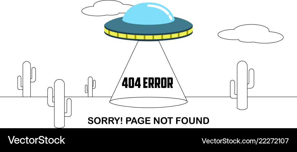 404 error website not found graphic design vector image