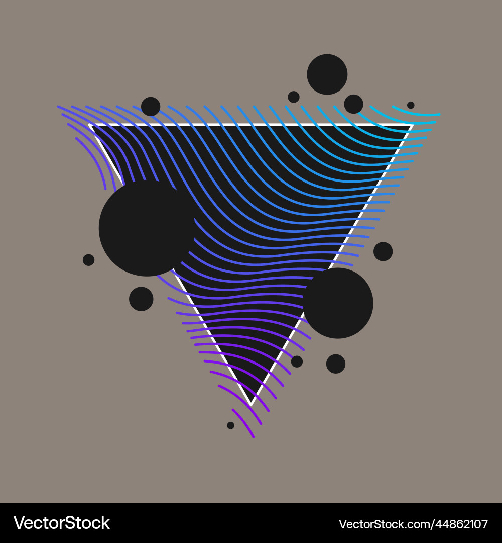 Abstract background with dynamic waves vector image