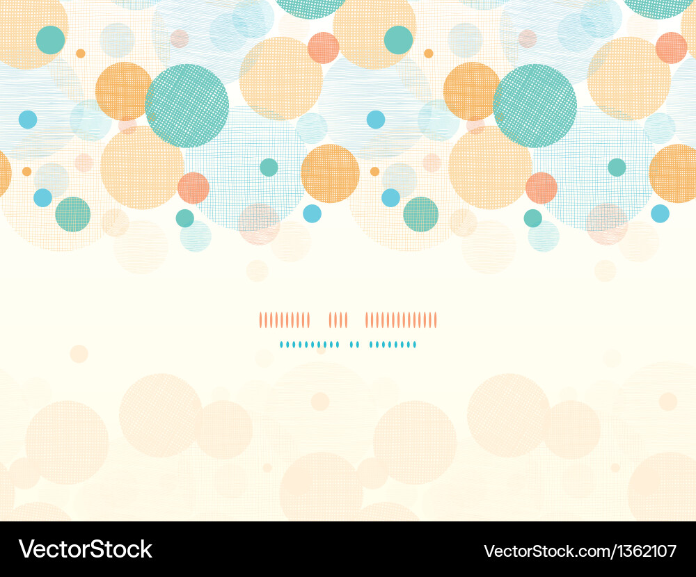 Abstract Fabric Circles Seamless Pattern Vector Image