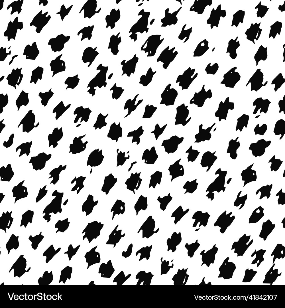 Abstract Monochrome Pattern - Dots & Blots vector image