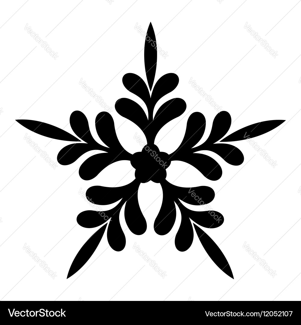 Five pointed star icon simple style vector image