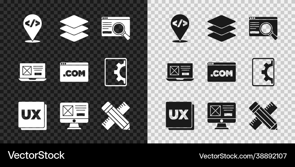 Frontend Entwicklung Schichten ui oder ux design Frontend Entwicklung Schichten ui oder ux design vektorbild