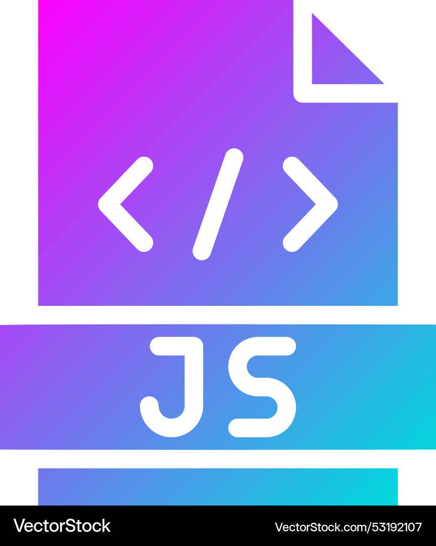 Javascript icon design vector image