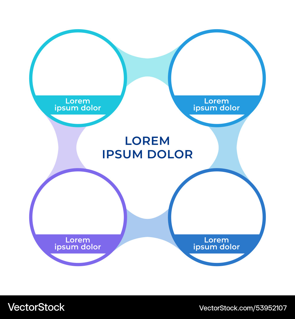 Kontinuierliche Workflow Infografikkreise Flussdiagramm Kontinuierliche Workflow Infografikkreise Flussdiagramm vektorbild