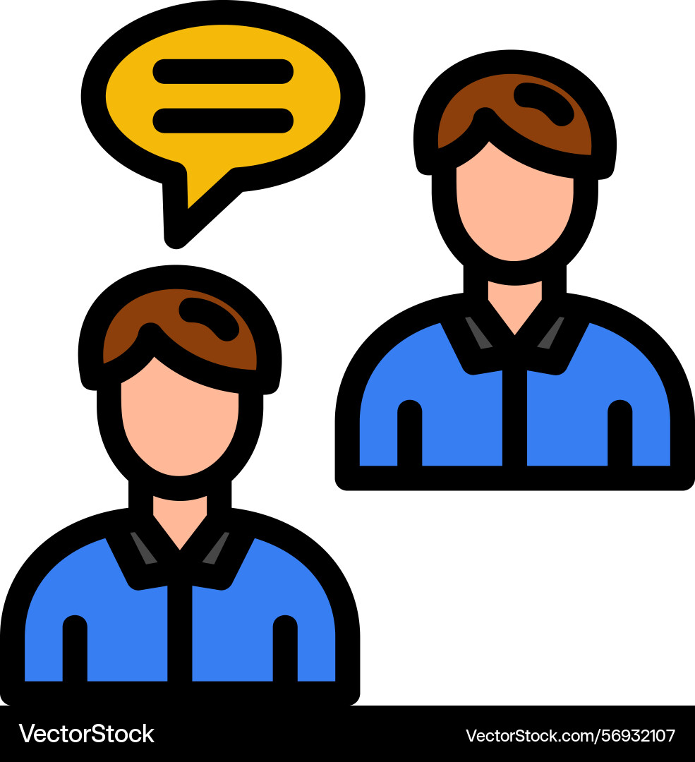 Mentorship program line filled style icon design vector image