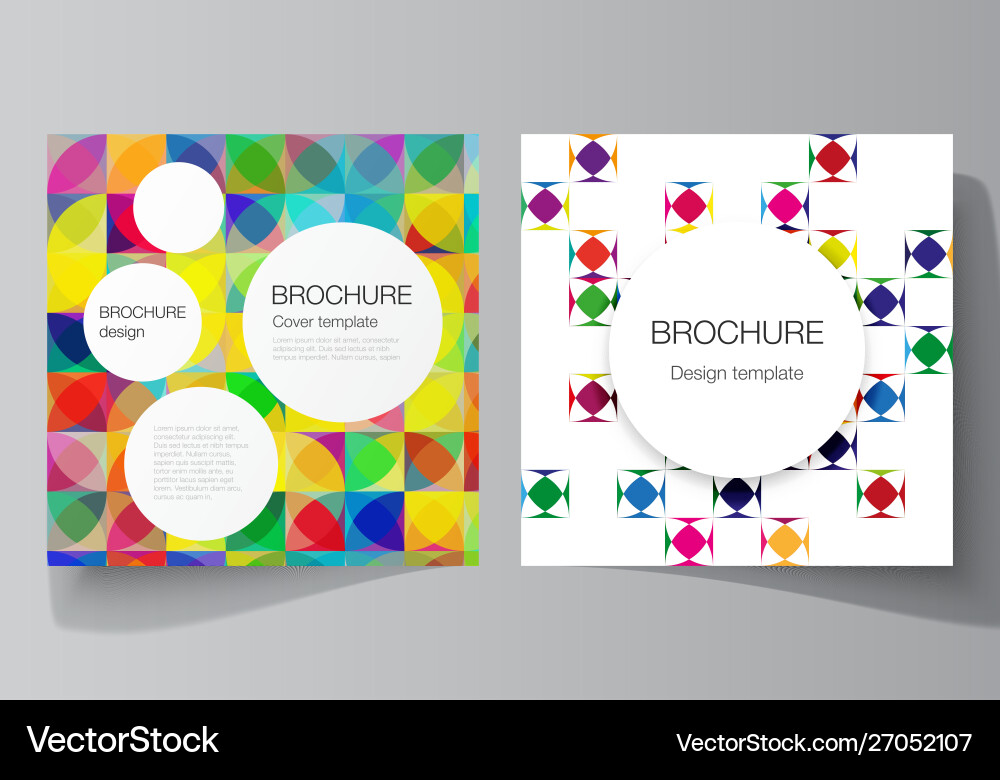 Minimal layout two square format Minimal layout two square format vector image