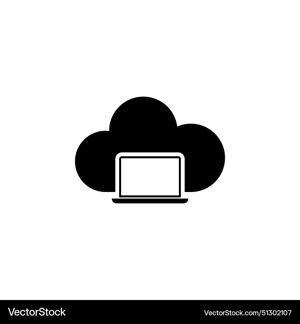 Notebook laptop upload cloud storage backup Notebook laptop upload cloud storage backup vector image