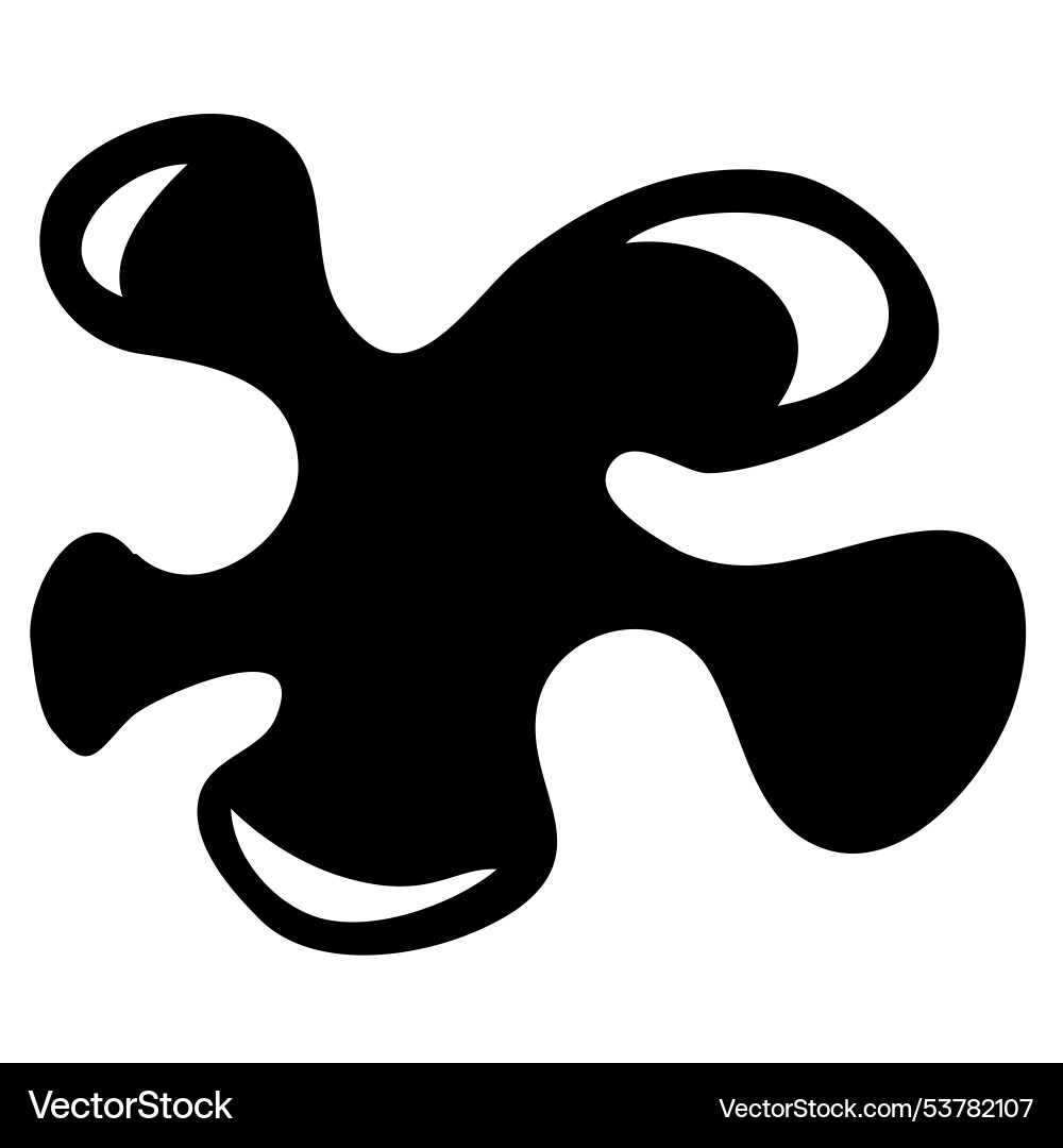 Splash abstract shape simple hand draw sketch Vector Image