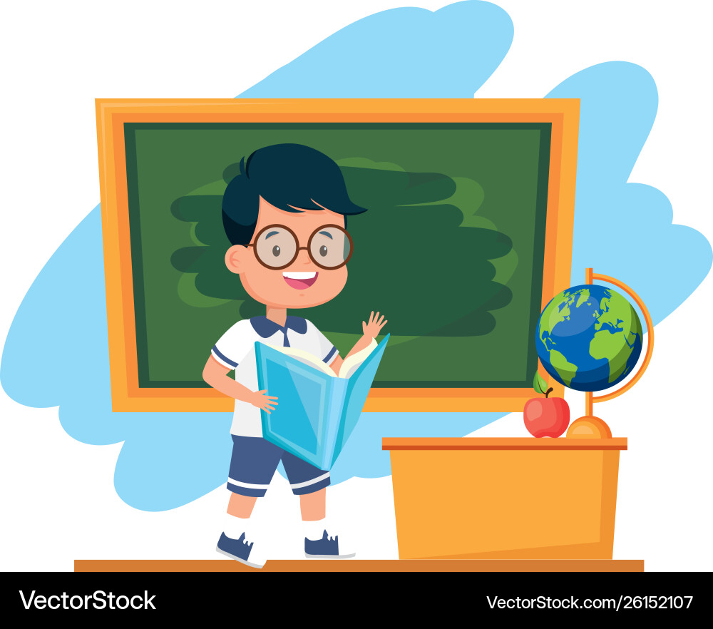 Student back to school Royalty Free Vector Image