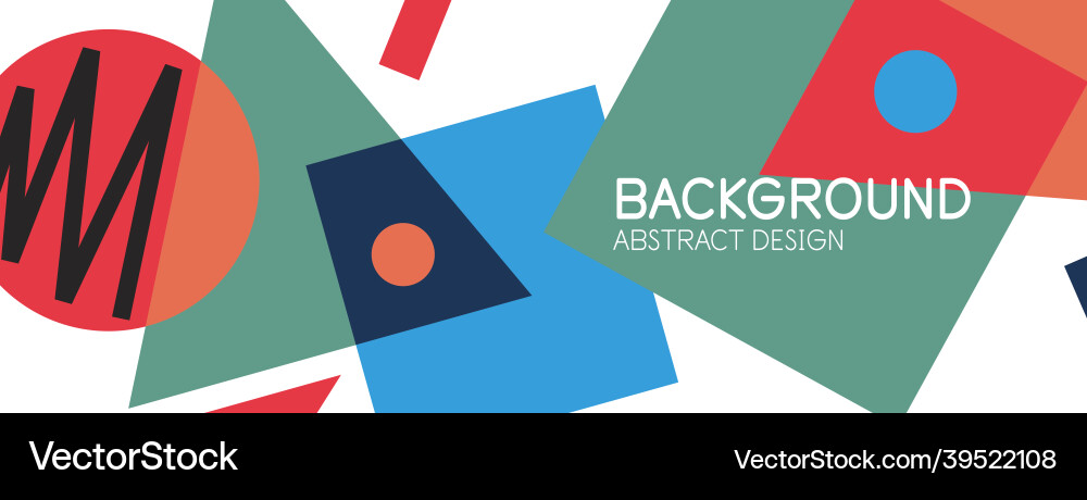 Abstract background with blocks lines geometric Vector Image