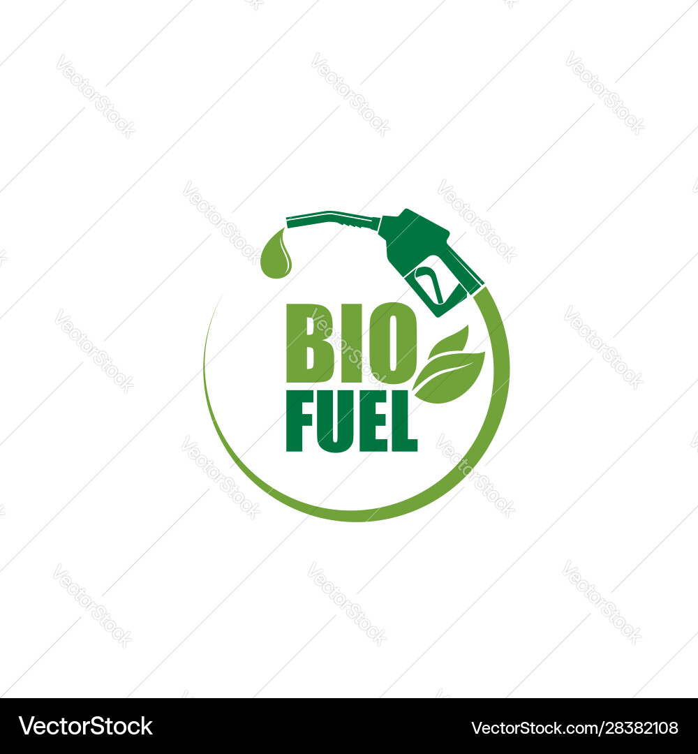 Bio fuel station icon Royalty Free Vector Image
