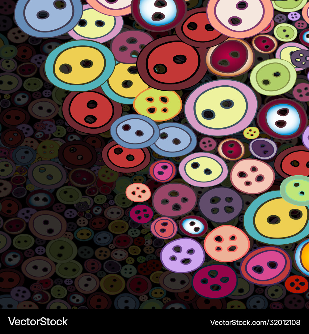 Buttons set multicolored Buttons set multicolored Vector Image