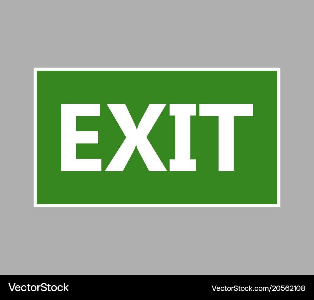 Exit icon vector image
