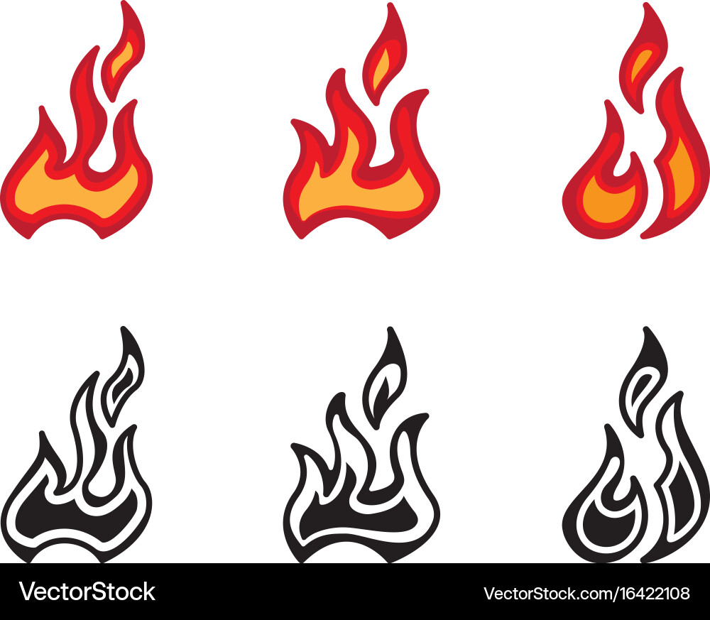 Flame vector image