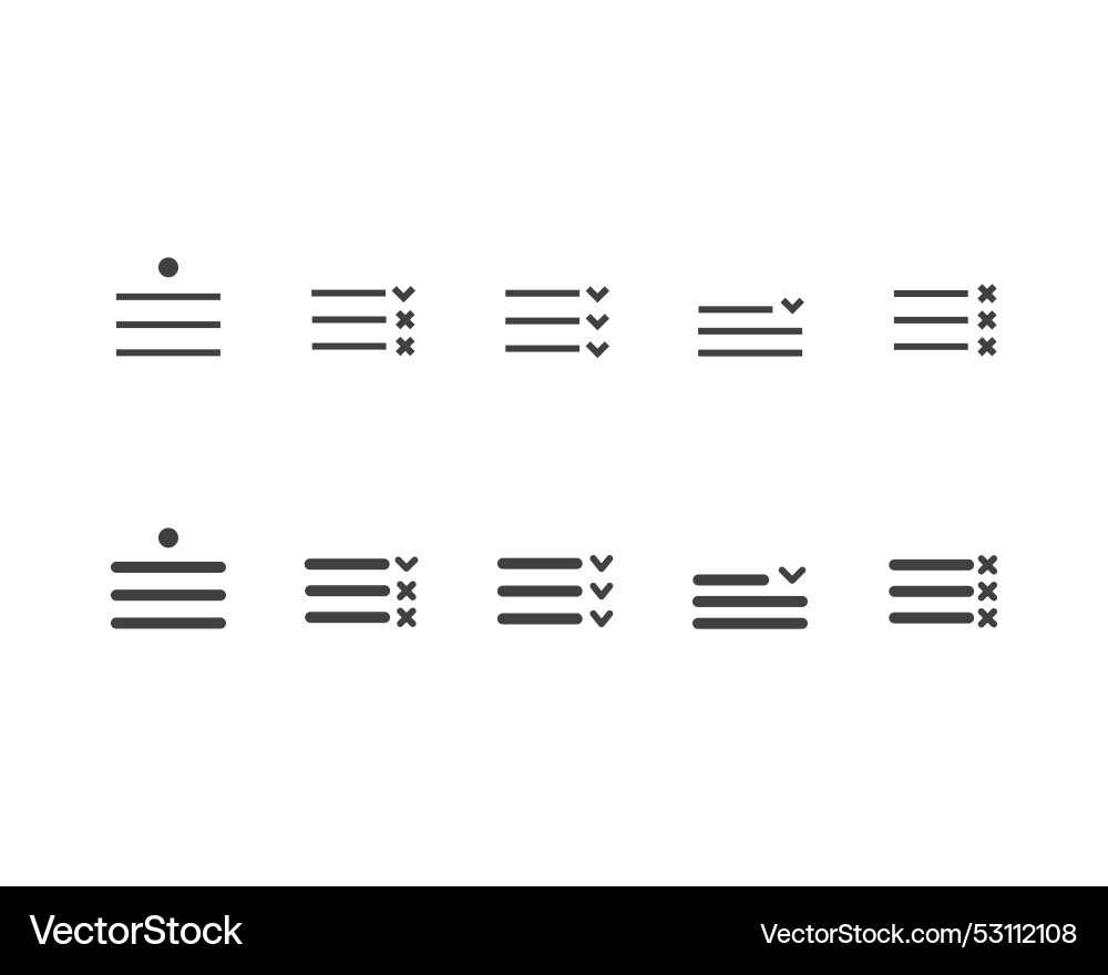 Hamburger menu icon buttons for website ui Hamburger menu icon buttons for website ui vector image
