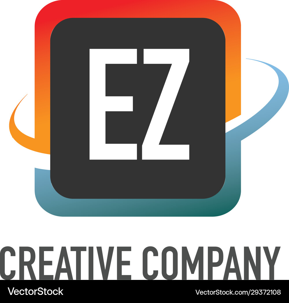 Initial letter ez swoosh creative design logo – Royalty-Free Vector ...
