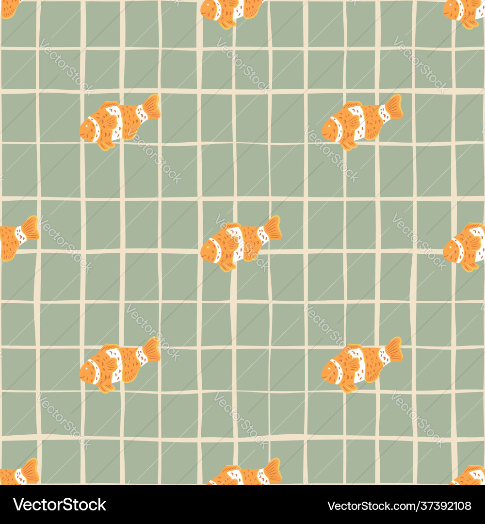 Minimalistic style seamless pattern with orange Minimalistic style seamless pattern with orange vector image