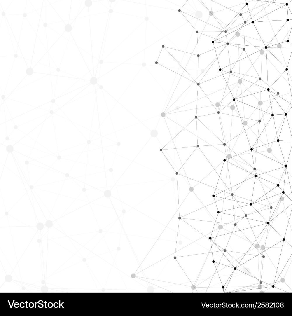 Molecular Network Structure vector image
