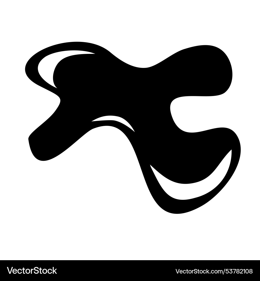 Splash abstract shape simple hand draw sketch Vector Image