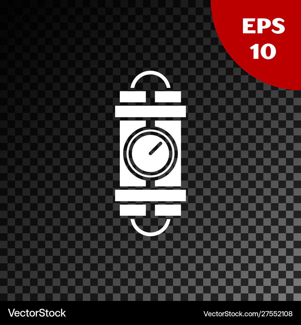White detonate dynamite bomb stick and timer clock White detonate dynamite bomb stick and timer clock vector image