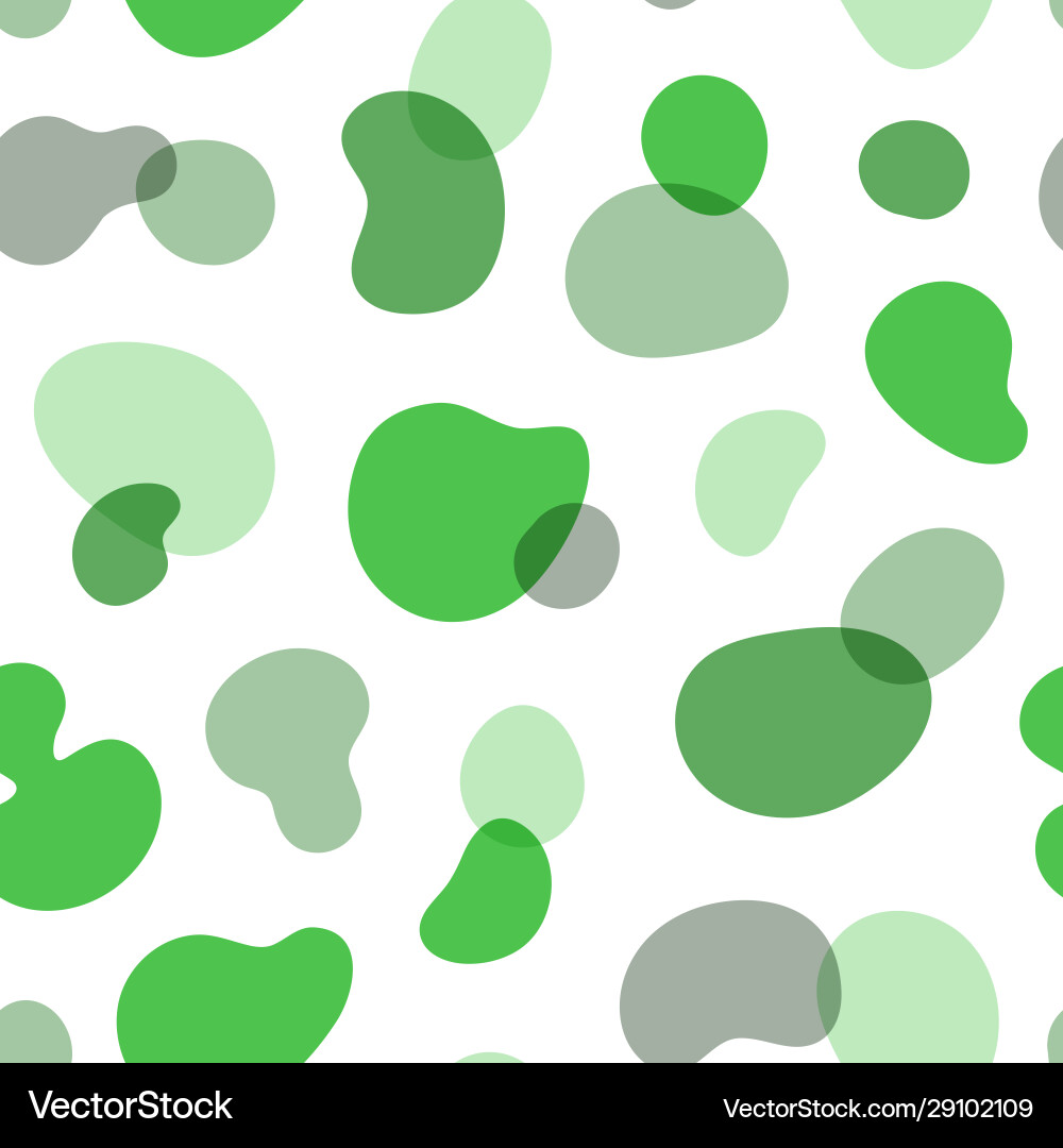 Abstract seamless green blob pattern Abstract seamless green blob pattern vector image